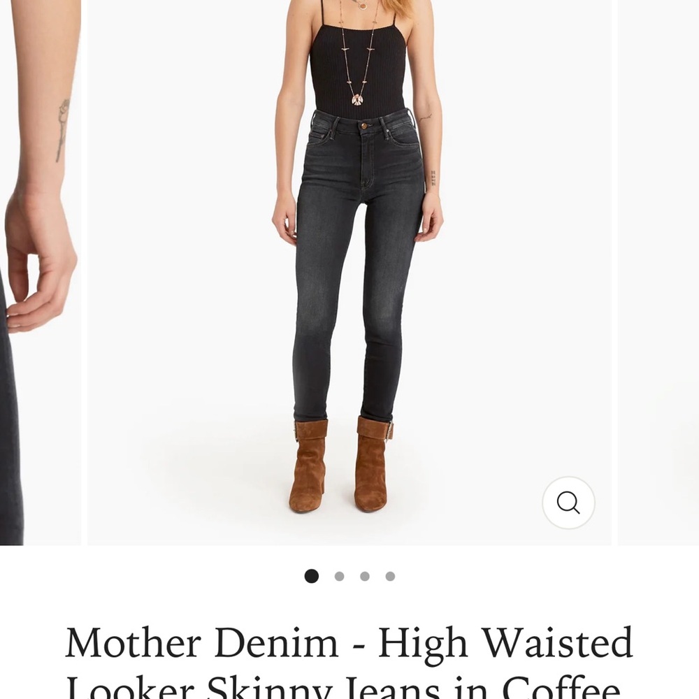 MOTHER High Waisted Looker in “Coffee, Tea, or me?” SIZE 29